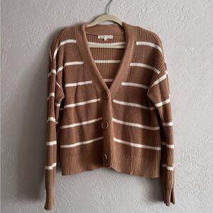 Brown Striped Women's Sweater